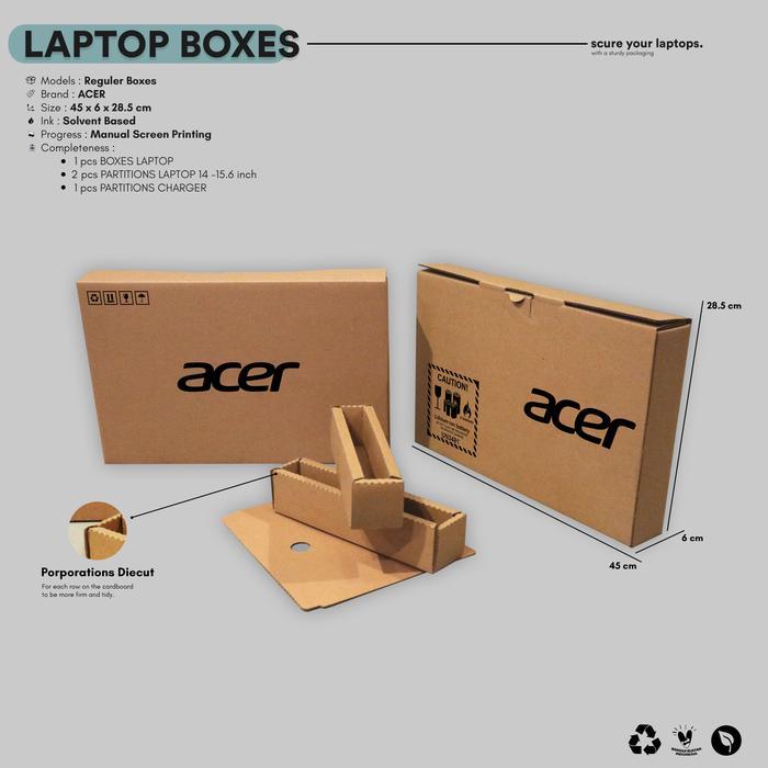 4lcj- Kardus Dus Box Kotak Tempat Laptop Acer