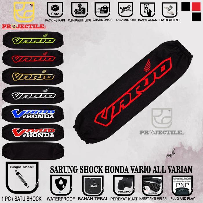Sarung shock VARIO All SERIES / Cover shockbreaker sarung sok shok belakang motor Honda Vario All