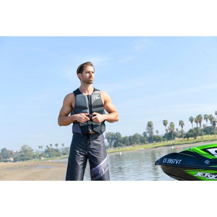Jettribe Black Pivot Wake Vest - Jetski Vest - Pelampung Jetski Terlaris