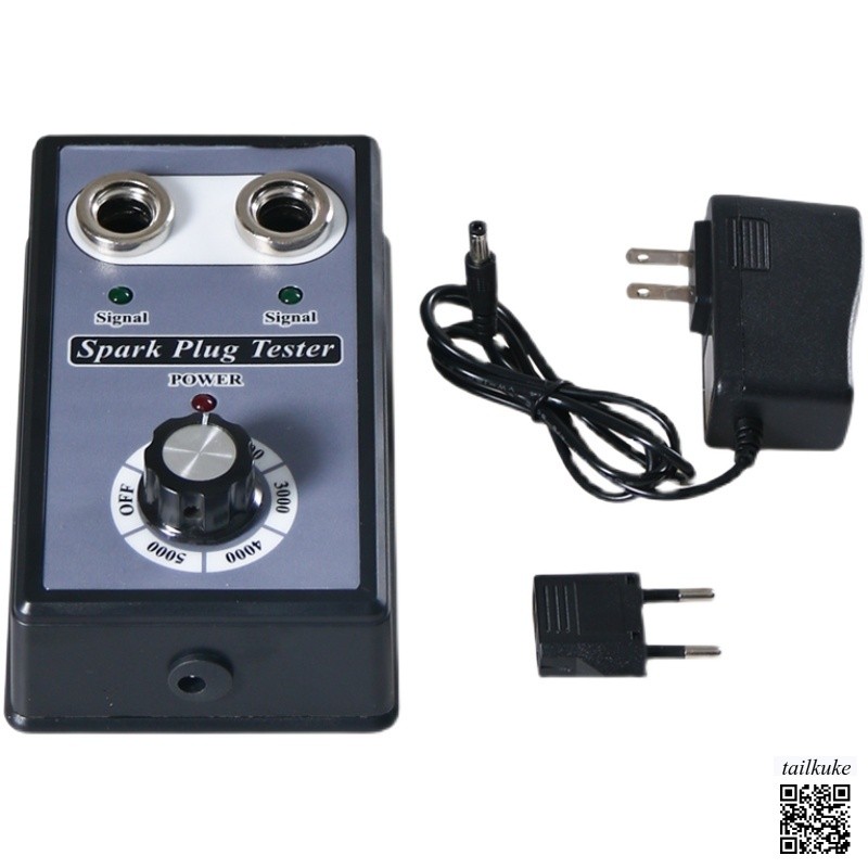 Automotive Spark Plug Spark Tester Dual Hole Spark Plug Tester Ignition Diagnostic Instrument