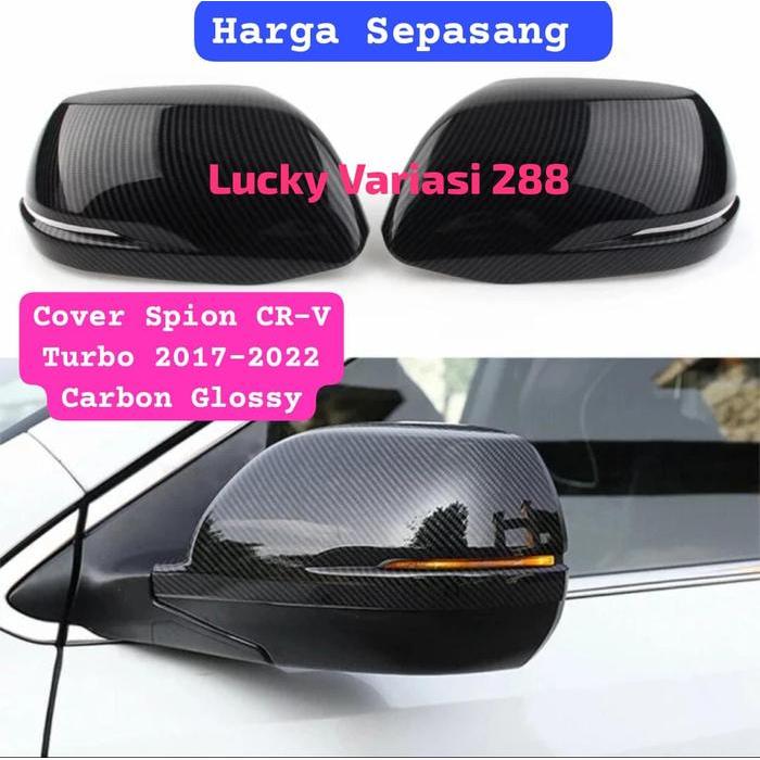Mirror Cover Spion Tutup Batok Spion Hitam c arbon Glossy Honda CRV Turbo 2017-2022 CRV Gen 5 (