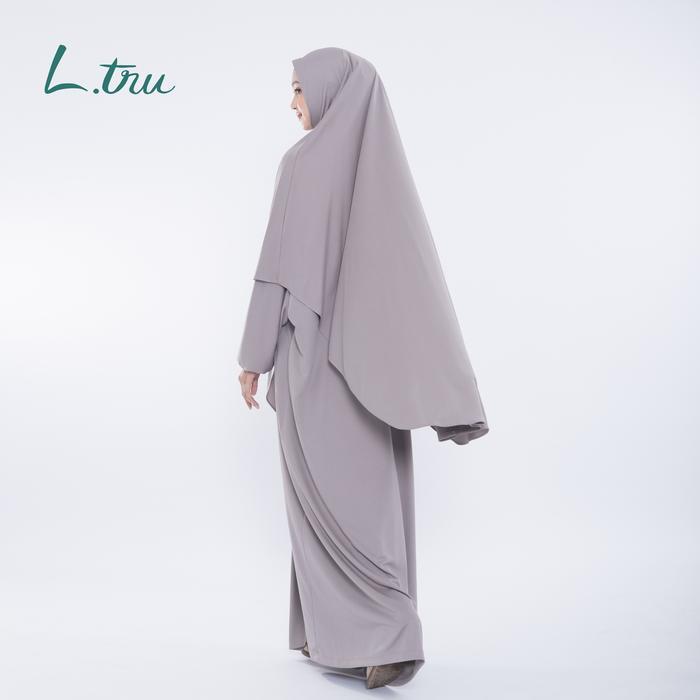 L.Tru - Set Kaftan & Khimar Kaftan Ramadhan Set Baju Haji Dan Umroh