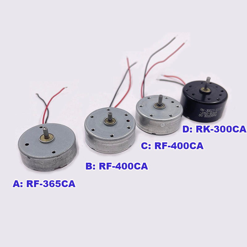Mabuchi Rf-356Ca-10250 Rf-400Ca-12265 Rk-300 Motor Dc3V 5V 6V 8V Ultra-Thin Mini 24Mm Round Electric