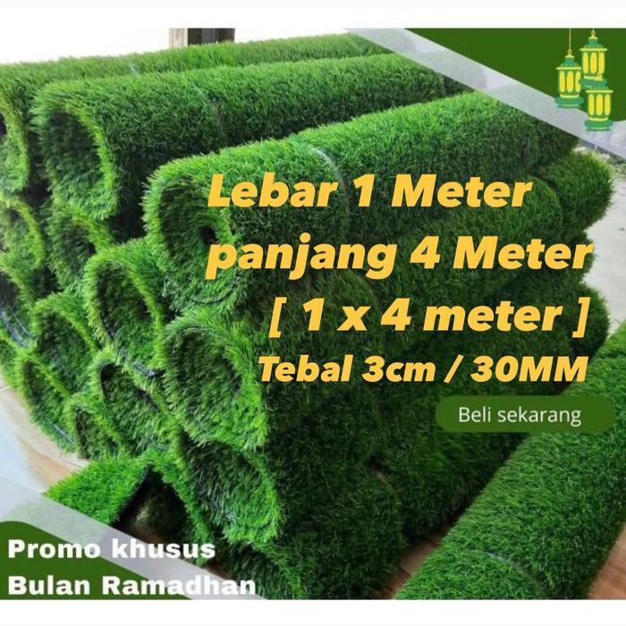 Rumput sintetis swiss premium 3cm 1 x 4 meter /rumput sintetis swiss /rumput sintetis murah /rumput