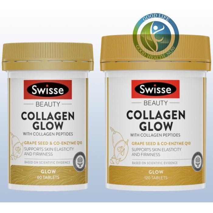 lk5v- Swisse Beauty Collagen Glow With Collagen Peptides 60 Tablets