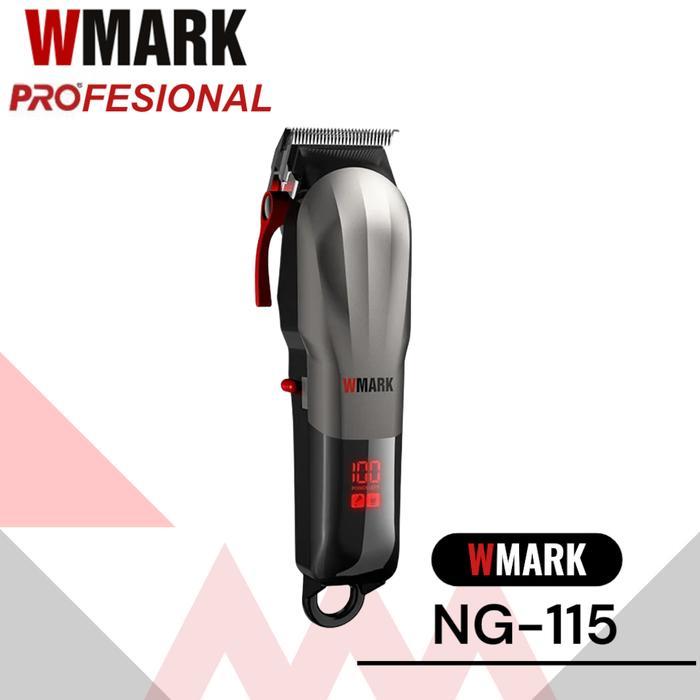 jb87- Wmark Profesional Clipper Wmark Ng-115 Cordless Mesin Cukur Wmark 115