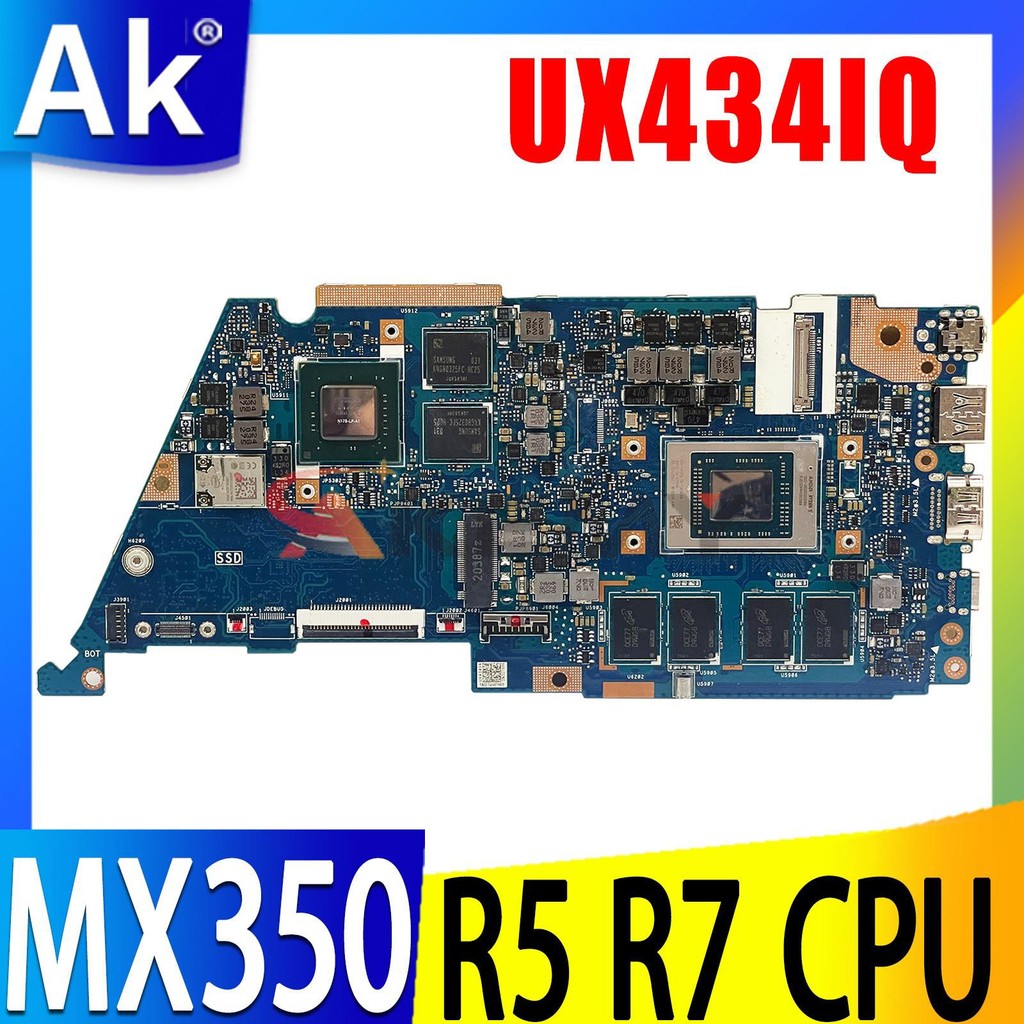 Shenzhen UX434IQ Mainboard For Asus Zenbook 14 UX434IQ Q407IQ UX434I UX434 Laptop Motherboard AMD R5