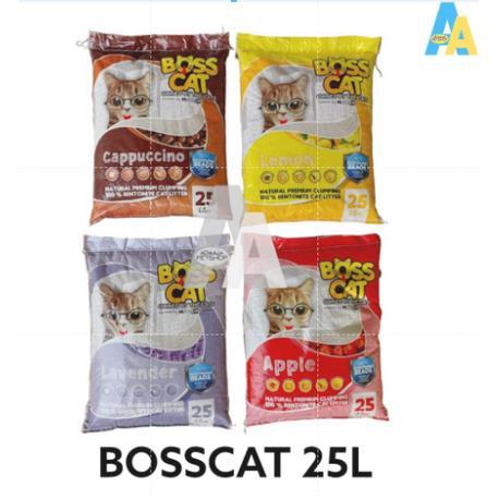 Pasir Kucing Boss Cat 25 Liter Pasir Kucing Gumpal Wangi