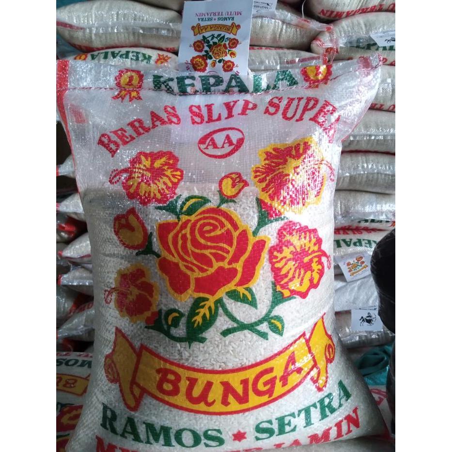 y5h9- Beras Bunga Ramos Setra Pulen 10 Liter/ Beras Ramos Setra Cap Bunga