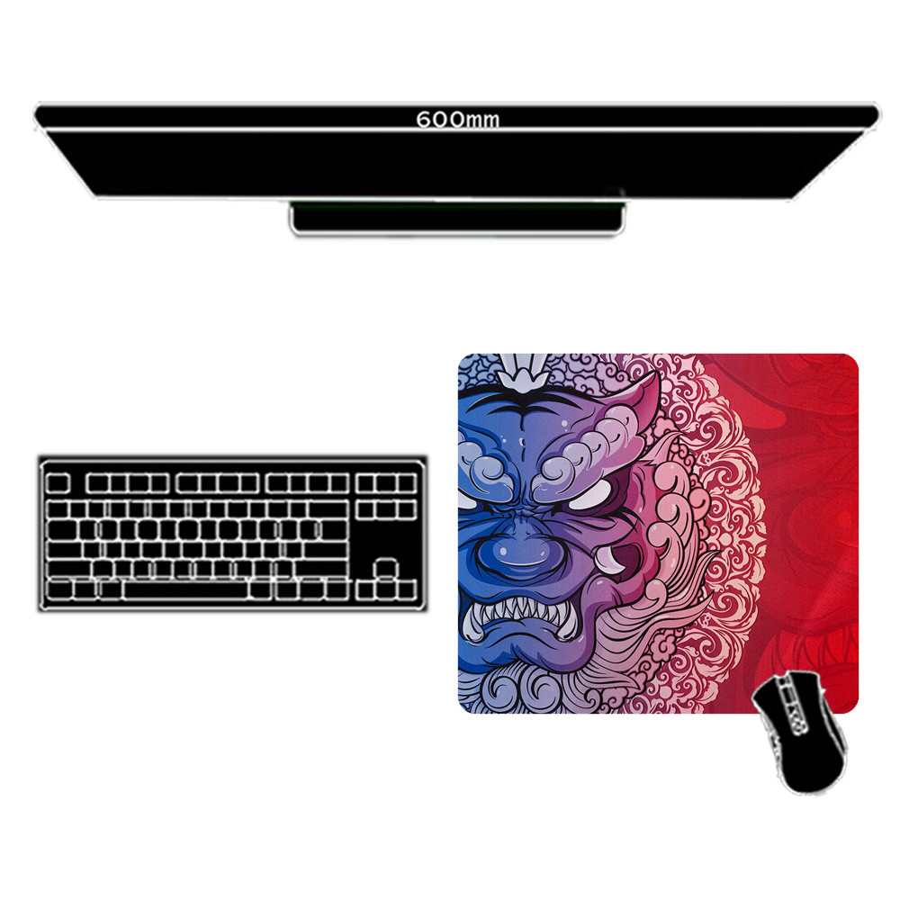 Custom Playmat Deskmat 400x450 Longteng Huoyun Mousepad Tiger Nonslip Mat 4mm Small Mouse Pad Dragon