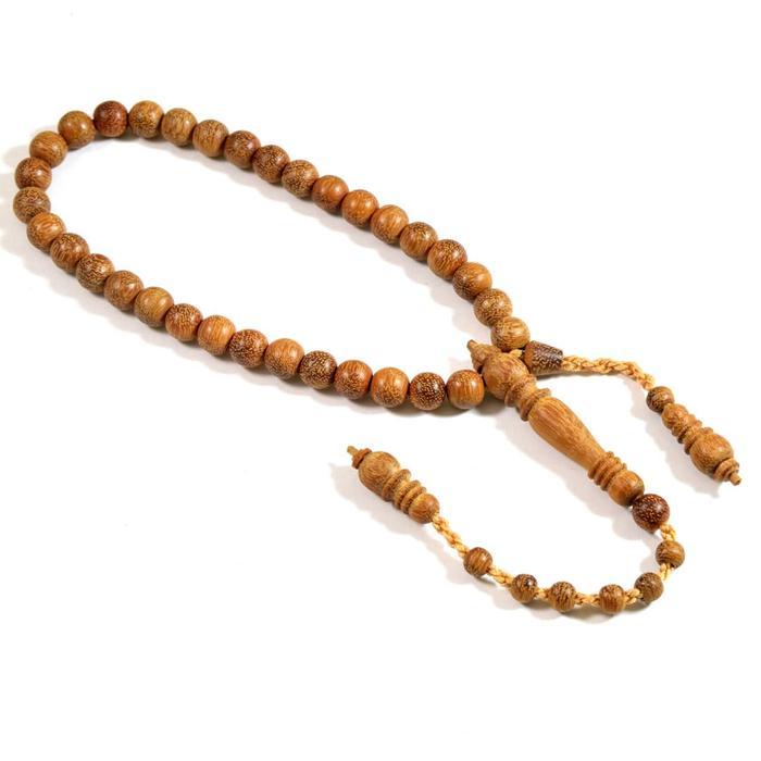 SIAPKIRIM Indah craft- Tasbih Kayu Ulin Menang 33 Butir- Natural READY STOCK