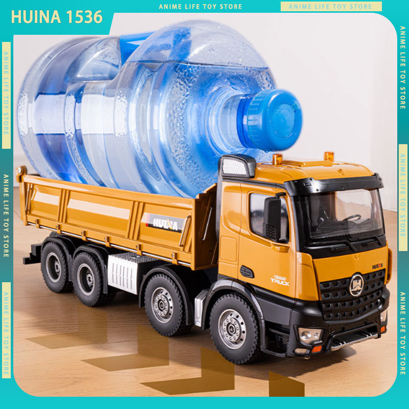 1:14 Rc Car Huina 1536 Rc Truck Remote Control Truck Model Large Alloy Remote Control Engineering