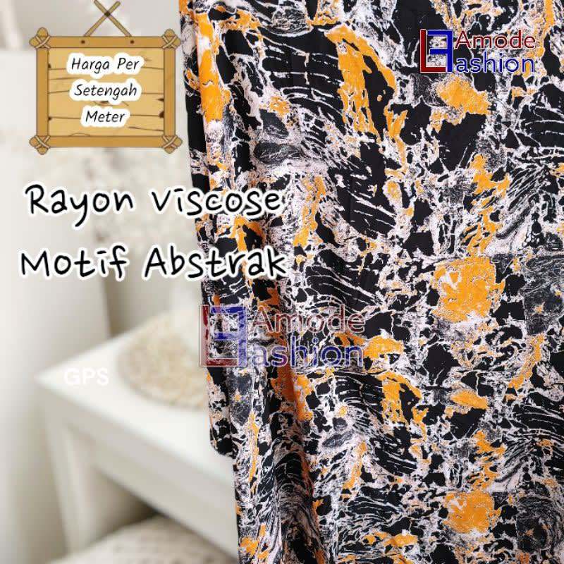 Rayon Viscose Motif abstrak