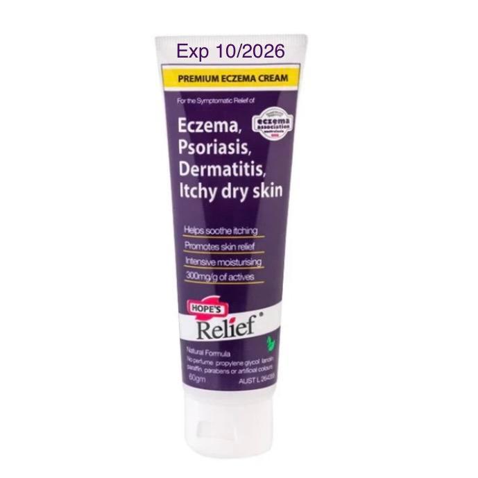 Hope Hopes Relief Cream for Eczema Psoriasis Dermatitis 60g
