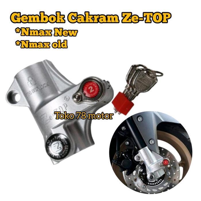 Kunci Gembok Cakram Ze TOP All new Nmax 2020-2023 Nmax Old