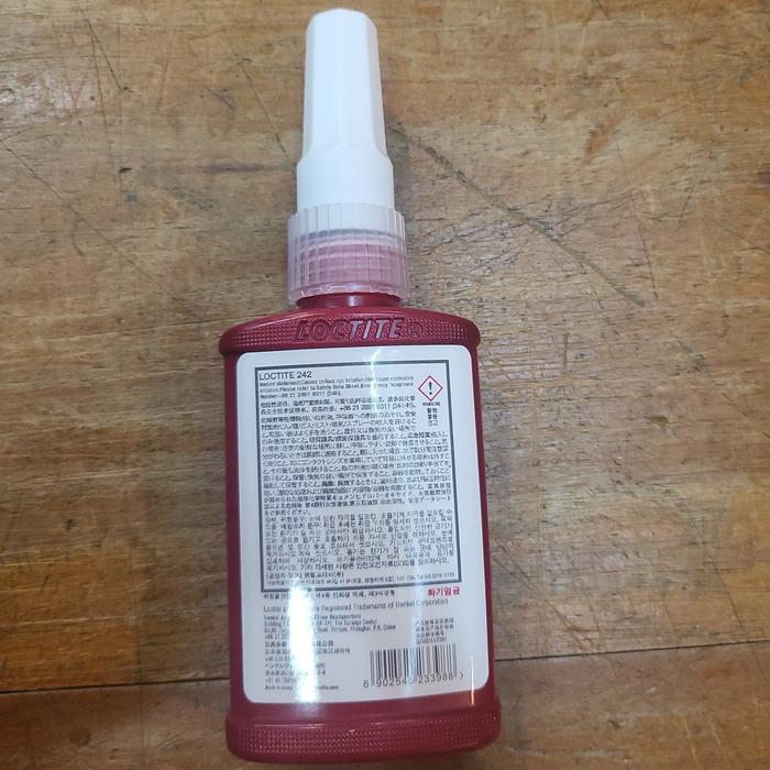 jgmh- Loctite 242 Biru Medium Strength / Lem Baut / Threadlocker Blue 50 Ml