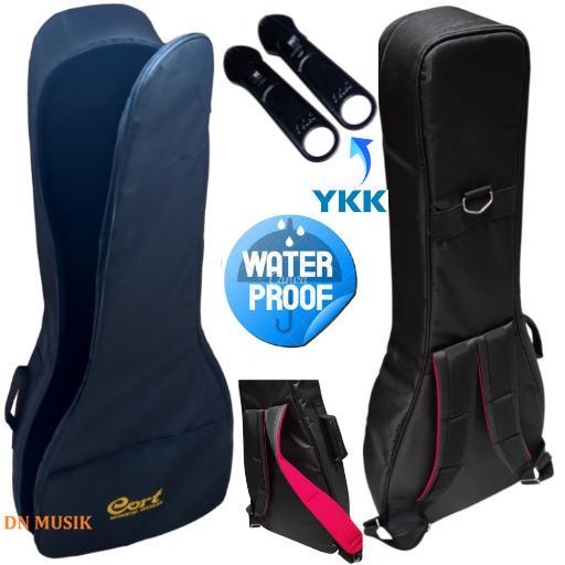 xm4r- Tas Gitar Akustik Yamaha Jumbo Warna Coklat Anti Air Busa Tebal All Size