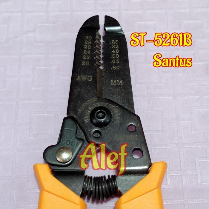 Tang Kupas Potong Kabel Santus ST-5261B AWG 32 - 18