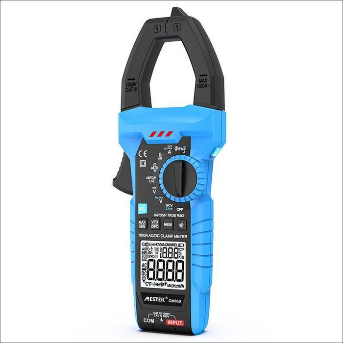 Mestek CM86B Digital Clamp Meter Auto Range Multimeter True