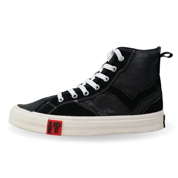 Redknot Rosta Hitam Sneakers Pria Tinggi Sepatu Pria Sneakers Casual Pria Sepatu Skateboard