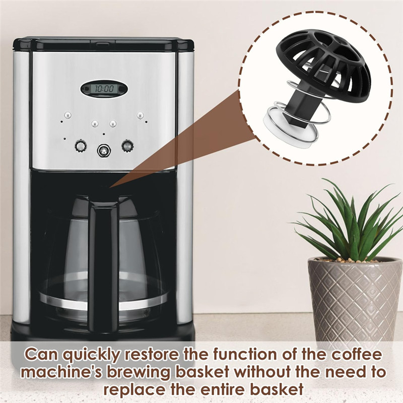 A98I-4 Pcs Coffee Maker Brew Basket Bottom Stopper Replacement With Spring For Cuisinart