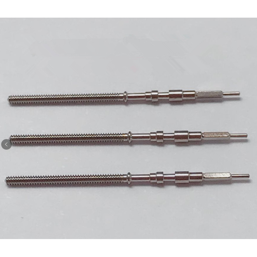2Pcs Alloy Watch Winding Stem Rod Replace For 7S26 7S36 Automatic