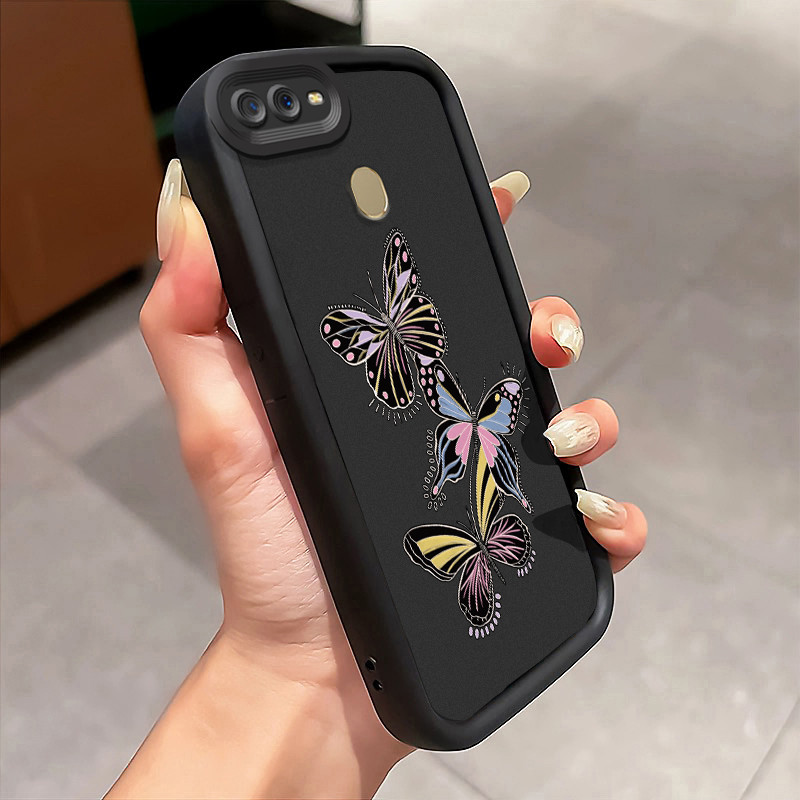 Casing Hp Untuk OPPO A7 OPPO A5s OPPO A12 OPPO A12S A11k Case Painted Butterfly Kesing Compatible Ka