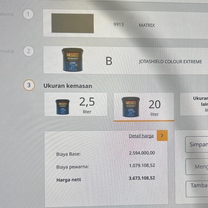 JOTUN JOTASHIELD EXTREME BASE B 20L - MATRIX 9913