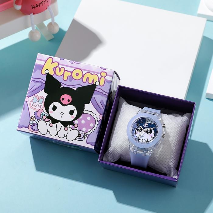 Jam Tangan Led + Kotak Karakter Sanrio Lucu / Hadiah Anak Cewek Cowok Original