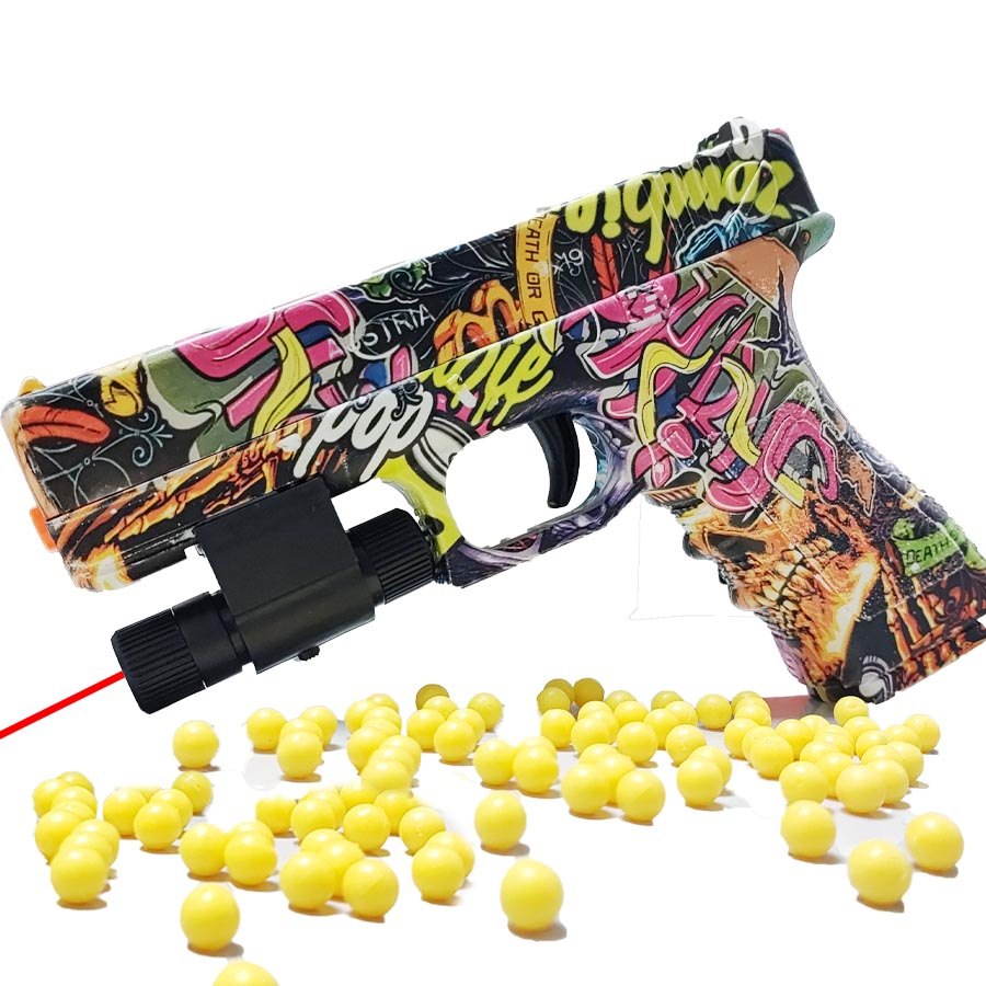 Manual G17 Soft Bullet Toy Gun Foam Ball Airsoft Pistol Launcher CS Shooting Games Weapons for Kids