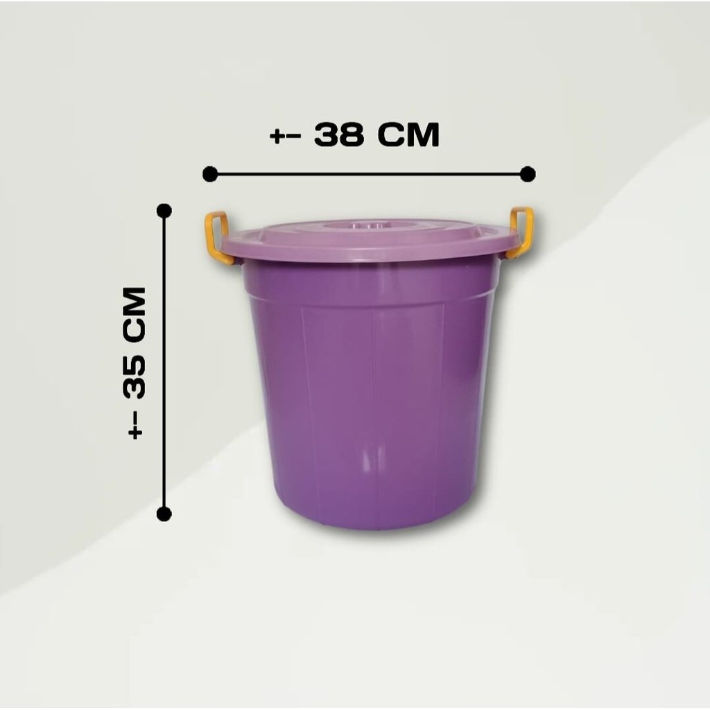 Ember air Plastik 30 Liter Ungu Tong Plastik Gentong air