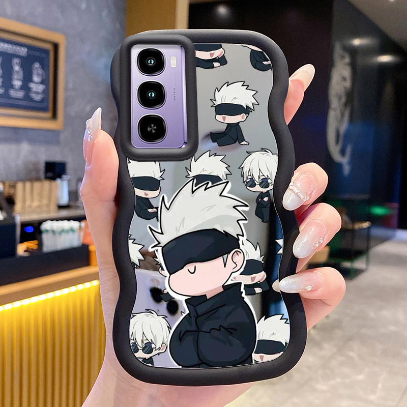 Casing Untuk ITEL CITY 100 Case Casing HP Pola Anime Pria Kesing Cesing Macaron Mirror Kasing Siliko