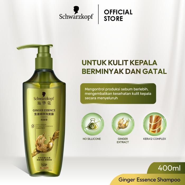 Schwarzkopf Extra Care - Ginger Essence Shampoo 400Ml Untuk Kulit Kepala Berminyak Dan Gatal