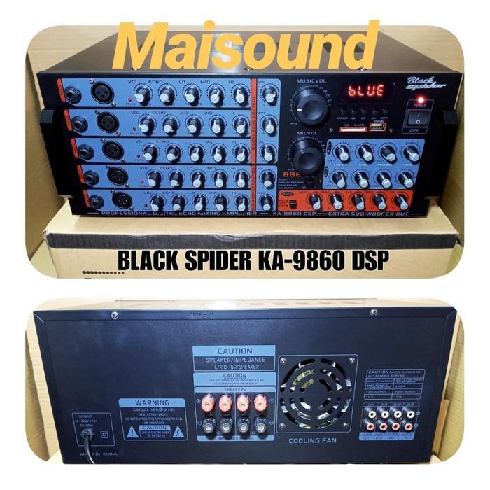 AMPLIFIER BLACKSPIDER KA 9860 DSP AMPLI BLACK SPIDER KA9860
