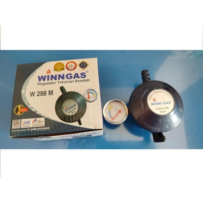 Winn Gas Regulator W-298M Low Pressure Kepala Gas Winn Gas W298M W 298 *