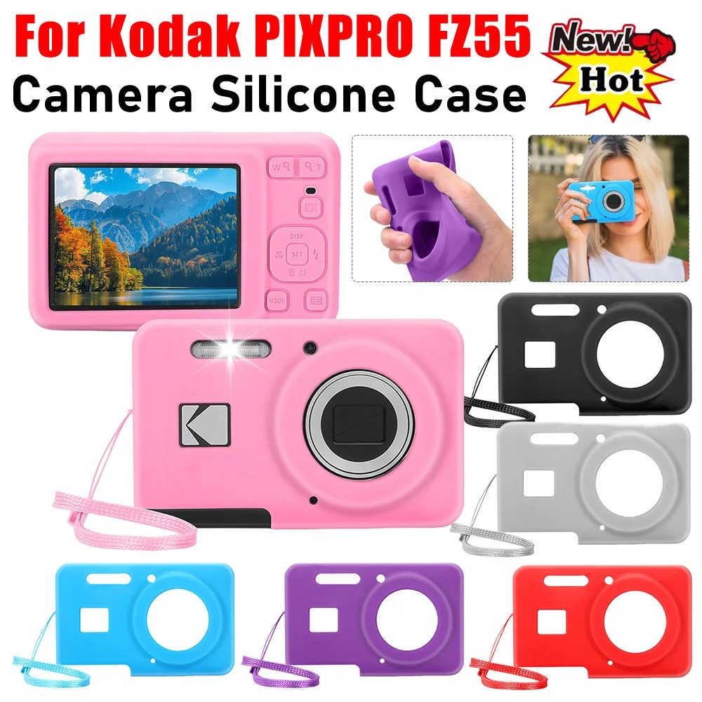 For Kodak Pixpro Fz55 Case Soft Silicone Protect Case Anti-Scratch Ca Sleeve For Kodak Pixpro Fz55