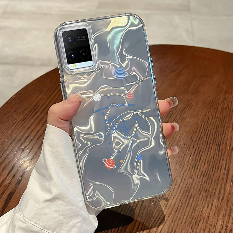 Casing Hp Untuk VIVO Y21 Y21s Y21T Y21E Y21A Y21G Y33T Y33s Case Planet Kartun Model pasangan New La