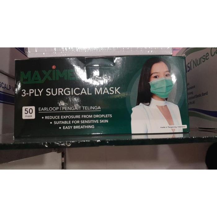 Maximed Disposable Surgical Facemask 3 Ply Earloop Ready