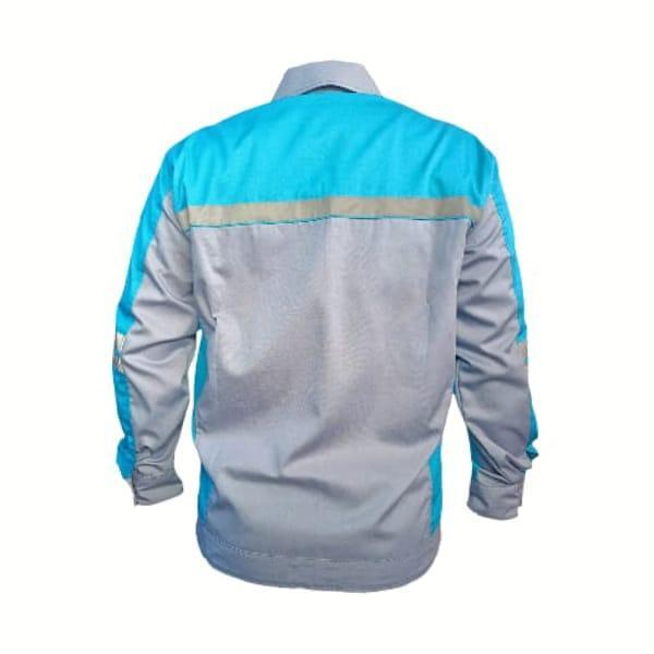 Baju Safety Lengan Panjang Modis Keren Tosca Kombinasi Abu