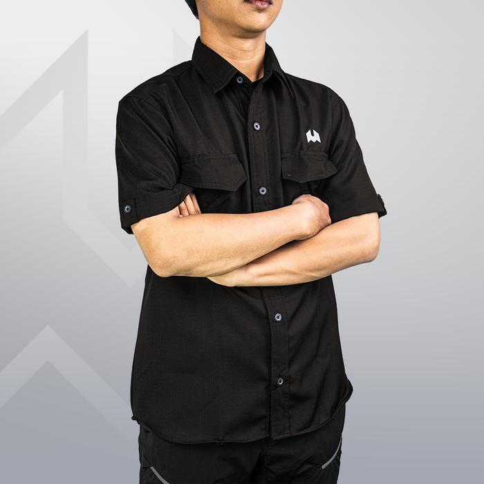 nb4m- Kemeja Pendek Pria Formal Hikemore Wild Ori