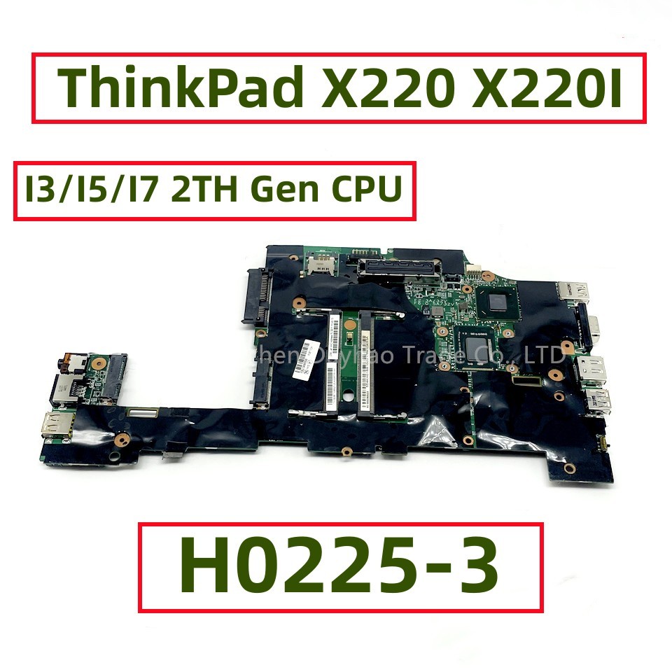 04W0698 04W3302 04W2123 04W3592 04W1425 04W3294 For Lenovo ThinkPad X220 X220I Laotop Motherboard H0
