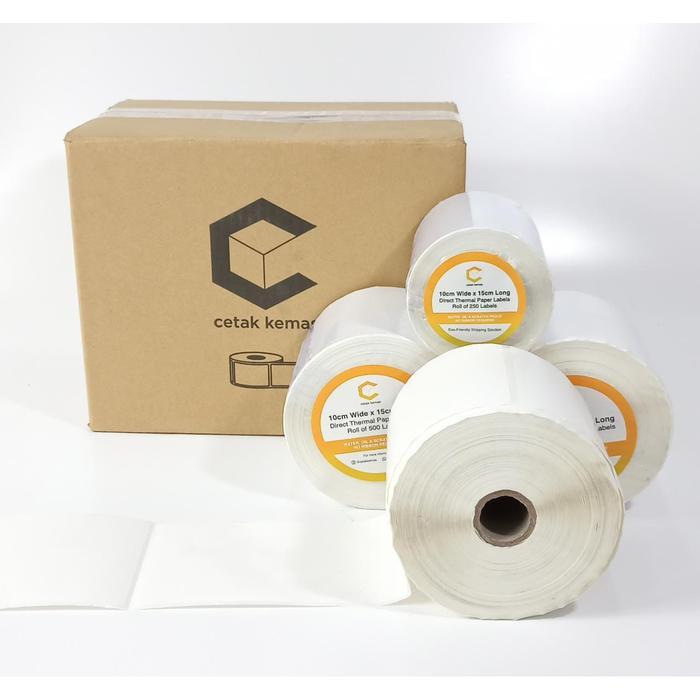 Lansungkirim- Kertas Thermal 10X15Cm / Label Direct Thermal Barcode Untuk Pengiriman