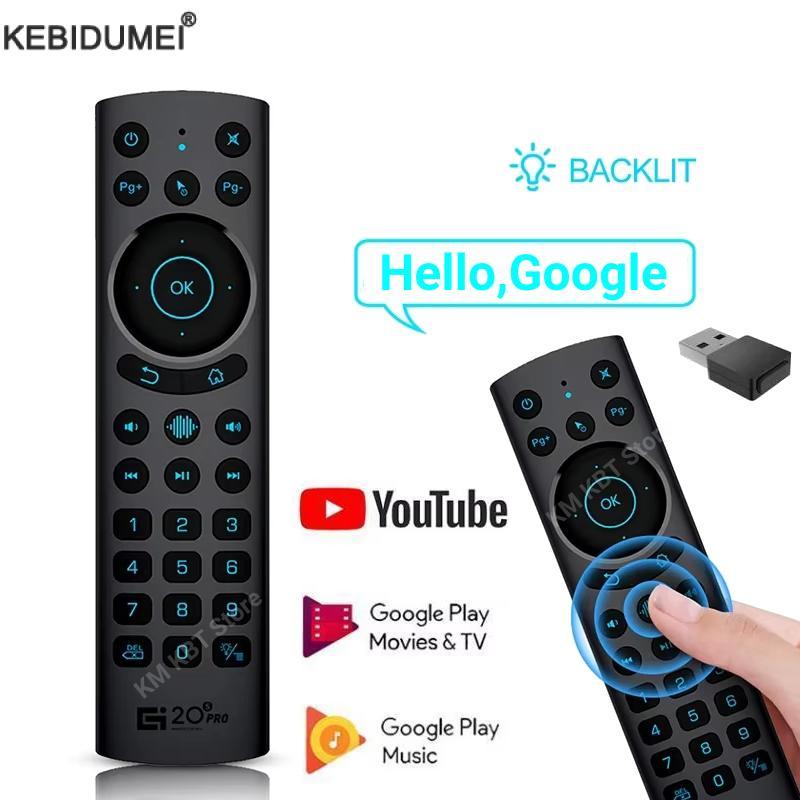 G20S PRO BT Voice Remote Control 2.4G Wireless Bluetooth Air Mouse G20 BT Microphone Gyroscope IR