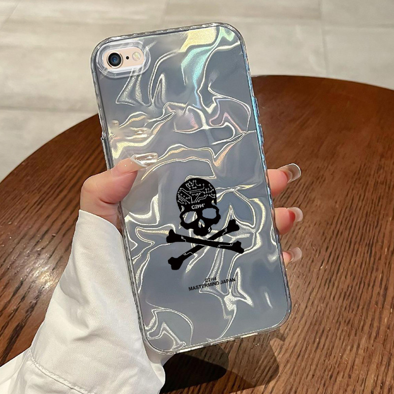 Casing Hp iPhone 6 Plus 6s Plus 7 Plus 8 Plus SE 2020 X Xr Xs Case Casing Pola tengkorak HP Kasing K