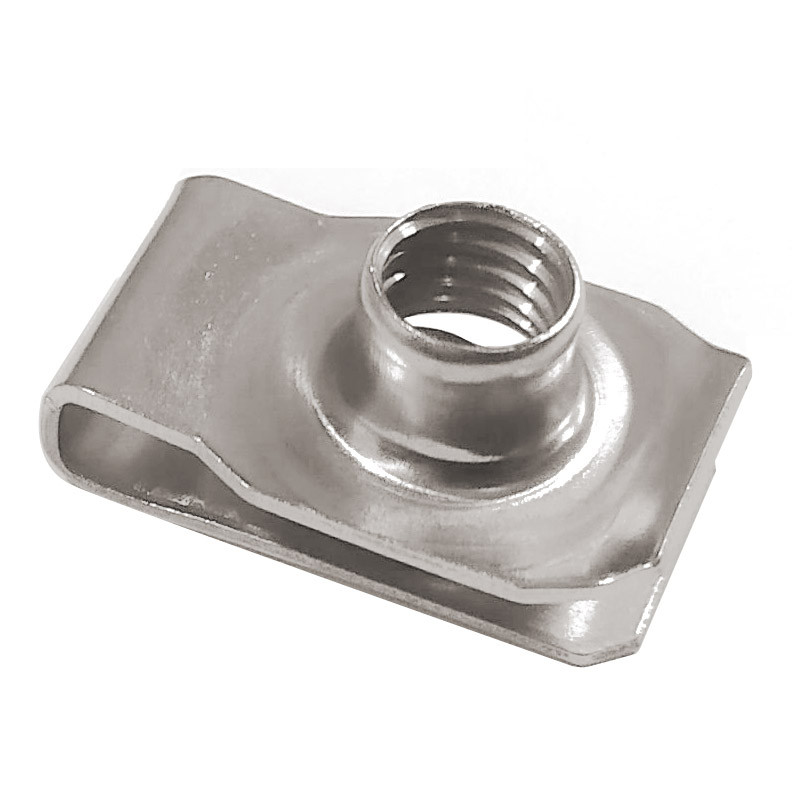 10pcs 304 Stainless Steel U Type Clips with Thread M8 M6 8mm 6mm Reed Nut Leaf Spring Nuts Q312 for 