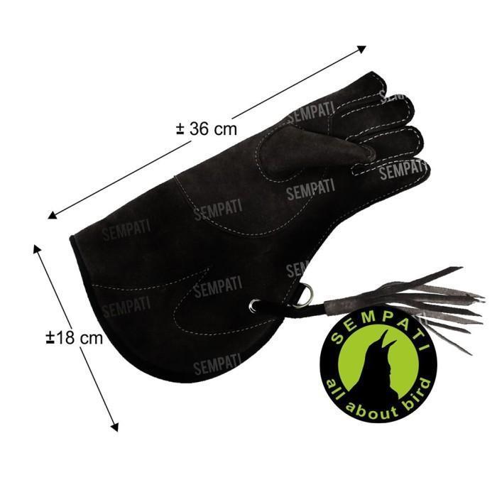 Glove Falconry Kulit Sarung Tangan Burung Alap Glvk Original