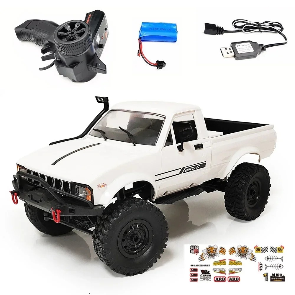 Wpl C24 Upgrade C24-1 1:16 Rc Car 4Wd Radio Control Off-Road Mini Car Kit Rock Crawler Electric
