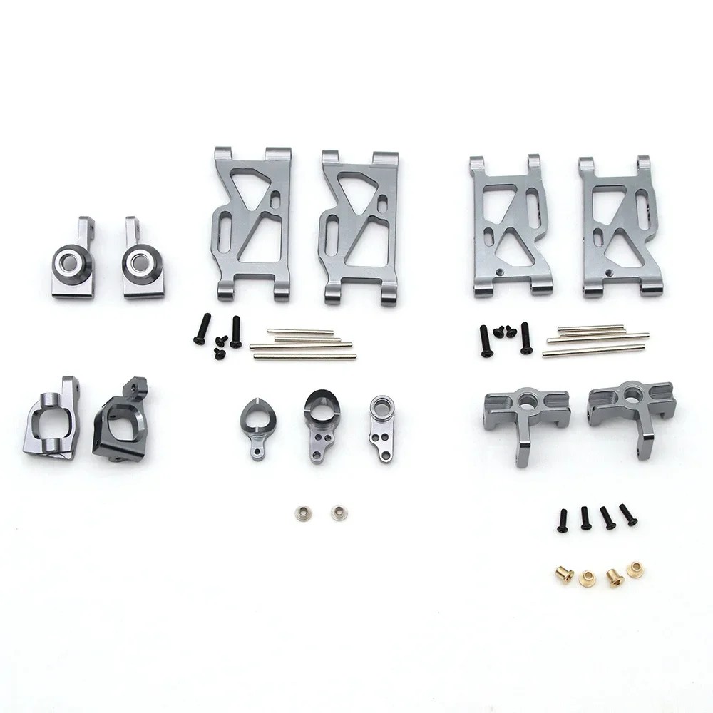Wltoys 124018 124019 144001 Rc Car Upgrade Parts Metal Front Swing Arm Rear Swing Arm Front Steering