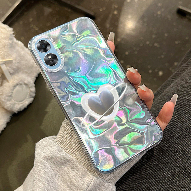 Casing Hp Untuk OPPO A17 OPPO A17K Case Casing HP Softcase ponsel silikon tahan jatuh transparan ria