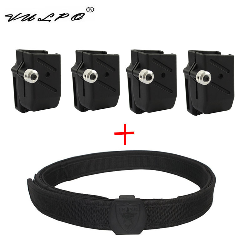 VULPO IPSC Shooting Belt Speed Magazine Pouch Set Tactical Belt Mag Holster Pistol Quick Magazine